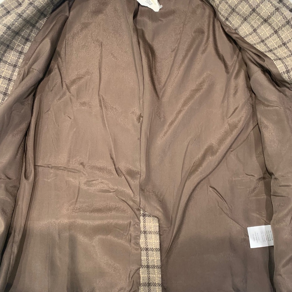 Altar'd State Plaid Blazer Jacket Brown‎ Tan Women's Medium New With Tags - Picture 4 of 10